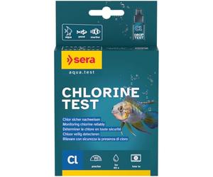 sera Chlorine Test 15ml | Détection Rapide du Chlore pour Protéger Poissons et Bactéries Filtrantes | Kit avec Éprouvette, Seringue et Fiche d’Évaluation | Environ 45 Mesures