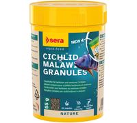Sera Cichlid Malawi Granules 100 ML (55 g) | Granulés sans Colorants ni Conservateurs pour Petits Cichlidés Herbivores d’Afrique | Spiruline et Épinard pour Couleurs Vives et Digestion Saine