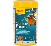 Sera Cichlid Sticks 250 ML (52 g) | Aliment Composé pour Grands Cichlidés Omnivores d’Amérique du Sud | sans Colorants ni Conservateurs | Sticks Flottants Nutritifs et Savoureux