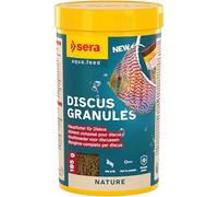 Sera Discus Granules 250 ML (105 g) | Aliment Composé pour Discus et Poissons d’Ornement Exigeants | sans Colorants ni Conservateurs | Granulés Moelleux avec Protéines et Prébiotiques