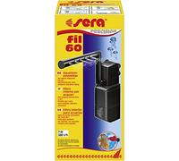 Sera Filtre interne d'aquarium Fil 60 06843, 380 l/h pour aquariums jusqu'à 60 litres, avec structure modulaire avec filtre (avec éponge et charbon actif)