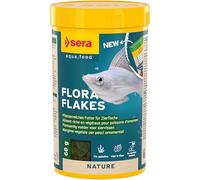 Sera Flora Flakes 250 ML (60 g) | Aliment pour Poissons Herbivores et Omnivores | Flocons Riche en Végétaux et Spiruline | Favorise Digestion, Vitalité et Couleurs