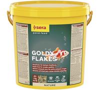 sera Goldy Flakes 10 L (2 kg) | Aliment Composé pour Petits Poissons Rouges et Variétés | sans Colorants ni Conservateurs | Flocons Nutritifs à Base de Farine d’Insectes pour Couleur et Croissance