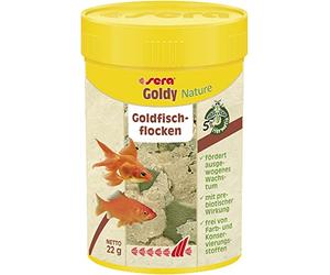 Sera Goldy Nature 100 ML - Nourriture pour Poissons Rouges pour Une Croissance Saine et des Couleurs somptueuses - Nourriture en Flocons pour Aquarium - Nourriture en Flocons avec Une Grande capacité