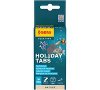 sera holiday tabs 10 tabs | aliment de vacances pour tous les poissons d’ornement | pastilles se ramollissant lentement | pour une alimentation fiable pendant une absence de plusieurs jours