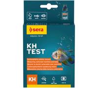 SERA KH Test 15ml | pour Aquarium et Bassin | Mesure de la Dureté Carbonatée pour Stabiliser Le pH | Kit d’Analyse avec Éprouvette, Seringue et Fiche d’Évaluation | Précision Jusqu’à 390 °dKH