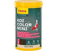 sera Koi Color Mini 1 L | Aliment pour Le développement Optimal des Couleurs des Jeunes koïs Jusqu’à 12 cm | granulés flottants 1.000 ML