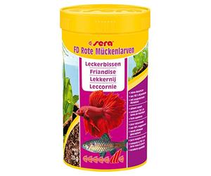 Sera Larves de Moustiques Rouges FD Nourriture pour Aquariophilie 50 ML - Pack de 4