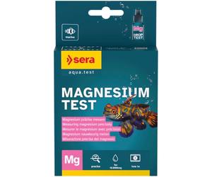 sera Magnesium Test 15ml | Mesure du Magnésium pour Stabiliser Le Calcium et Favoriser Algues Rouges & Coraux | Kit avec Éprouvette, Seringue, Cuillère Doseuse et Fiche d’Évaluation