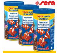SERA MARIN GRANULAT NATURE 1000ML X 3 NOURRITURE POISSON EAU DE MER ref 00379