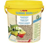 sera Cichlids Sticks 10 L 2,2 KG | Aliment composé pour cichlidés | Sticks flottants | Formule équilibrée avec des ingrédients d’Origine Animale et végétale