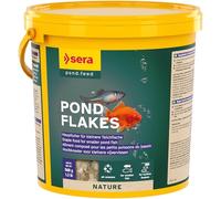 sera Pond Flakes 3,8 L 560 g | Aliment composé pour Les Petits Poissons du Bassin 3.800 ML | Flocons flottants, conservant Longtemps Leur Forme