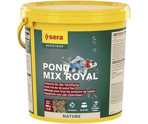 sera Pond Mix Royal 3,8 L | mélange nutritif à Base de Flocons, de Trois Types de granulés et de gammares Entiers | pour Les bassins à Population Mixte
