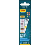 sera Quick Test | 6-en-1 pour Aquarium et Bassin | Bandelettes Test pour pH, KH, GH, Nitrates, Nitrites et Chlore | 50 Mesures | Test Rapide pour l’Équilibre Biologique