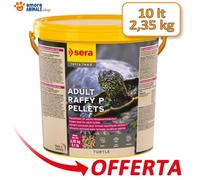 Sera Raffy P 10 L (2,35 Kg) - Aliment Complet En Granulés Pour Tortues