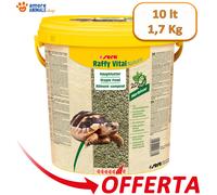 Sera Raffy Vital 10 lt (1,7 Kg) - Nourriture Pour Tortues De Terre Et Reptiles