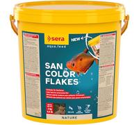 sera San Color Flakes 10 L (2 kg) | Aliment Spécial Couleurs pour Poissons d’Ornement de Surface | Haematococcus & Krill | Vitalité, Couleurs Éclatantes | sans Colorants Ni Conservateurs