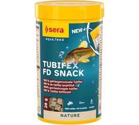 Sera Tubifex FD Snack 250 ML (28 g) | Friandise Naturelle pour Poissons Carnivores | 100% Tubifex Lyophilisé | Riche en Protéines pour Croissance et Vitalité