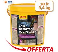 Sera Turtle Adulte Duo Granulés Carnivores 10 Litres (3,4 Kg)