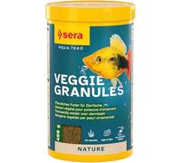 sera Veggie granules 1 L (400 g) | Aliment végétal pour Poissons d’Ornement se nourrissant dans Les Couches Moyennes de l’Eau | avec des ingrédients Riches en Fibres et en caroténoïdes