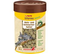 Sera Viformo Pleco Tabs 100 ML (64 g) | Pastilles Naturelles pour Silures & Poissons de Fond | 4 % Gammares & Algues Marines | Nutrition Saine & Vitalité | sans Colorants Ni Conservateurs
