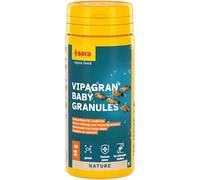 Sera Vipagran Baby Granules 50 ML (24 g) | Aliment d’Élevage pour Jeunes Poissons | Micro Granulés Moelleux | sans Colorants ni Conservateurs | Croissance & Défenses Renforcées