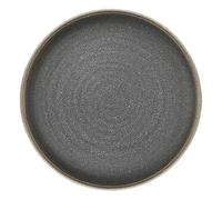 Serafino Zani, Piatto Dessert Rena Ø22,8xh1cm Nero 3 Pezzi, Cucina, Accessori