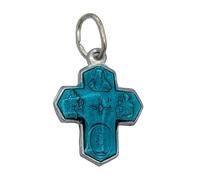 SERAL Croix Dix Sujets aluminium émail (couleur au choix) (Turquoise)