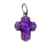 SERAL Croix Dix Sujets aluminium émail (couleur au choix) (Violet)