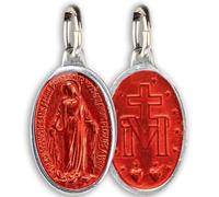 SERAL Médaille Vierge Miraculeuse - Made in Lourdes (Aluminium & Émail Couleur)