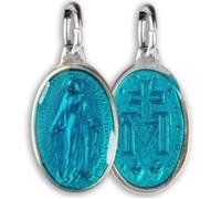 SERAL Médaille Vierge Miraculeuse - Made in Lourdes (Aluminium & Émail Couleur)