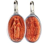 SERAL Médaille Vierge Miraculeuse - Made in Lourdes (Aluminium & Émail Couleur)