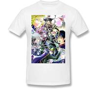 Seraph of The End Men's Comfortable Short Sleeve Shirts Crew Neck Personality Fashion T-Shirt Black Manches Courtes(Medium)