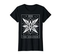 Séraphim Angelic Biblical Ophanim Be Not Afraid T-Shirt Graphique avec Valeur, Femme, Noir, S