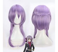 Séraphin de la fin Hiiragi Shinoa Cosplay perruques pour femmes femme 60 cm 23.6"moyen long droit Anime faux cheveux perruque vente violet