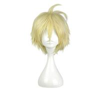 Séraphin de la fin Mikaela Hyakuya perruque courte dorée Costume de Cosplay Owari pas de séraphin résistant à la chaleur cheveux synthétiques hommes perruques