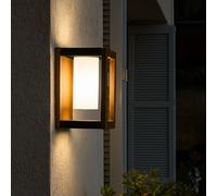 Lumisky Applique murale SERAPHINA WALL – base LED solaire rechargeable, LED blanc chaud, H31cm