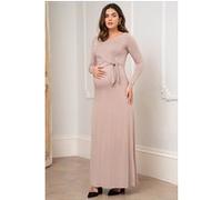 Seraphine Jersey Maternity Dress Brown Taille: 10 | Robes Outlet | Femme | Marron