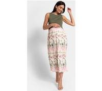 Seraphine Maternity Knit Topper With Chiffon Skirt Khaki Taille: 20 | Vestes sans manches Outlet | Femme | Marron