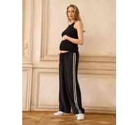 Seraphine Pantalon large Seraphine Maternité Underbump à rayures latérales