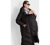 Seraphine Seraphine Black 3-In-1 Long Chevron Puffer Maternity Coat