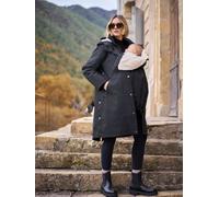 Seraphine Seraphine Black 3 in 1 Maternity & Babywearing Parka with Borg Lining