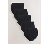 Seraphine Seraphine Black Cotton Rib Jersey Maternity & Postpartum Briefs 5 Pack