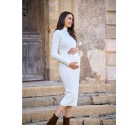 Seraphine Seraphine Cream Maternity Premium Rib Knit and Nursing Dress Cream EU 44 (UK 16)