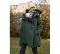 Seraphine Seraphine Green Premium Sub-Zero Down Filled 3-In-1 Maternity & Babywearing Parka
