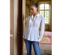 Seraphine Seraphine Ivory Maternity & Nursing D Ring Detail Shirt Ivory 20