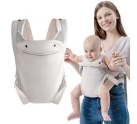 SERAPHY Porte Bébé 4 en 1 Facile à Enfiler, Porte Enfants Ergonomique Physiologique, Coton Léger et Respirant, Taille Réglable, Charge Maximale 15KG, Idéal pour les Nourrissons de 4-36 Mois(Gris)