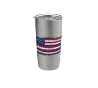 Serapis John Paul Jones Drapeau Gobelet isotherme en acier inoxydable double paroi