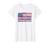 Serapis John Paul Jones Drapeau T-Shirt Graphique avec Valeur, Femme, Blanc, M