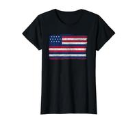Serapis John Paul Jones Drapeau T-Shirt Graphique avec Valeur, Femme, Noir, L
